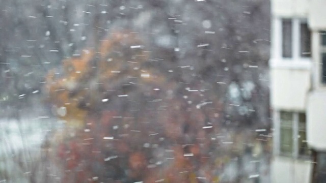 下雪-冬天的背景视频素材
