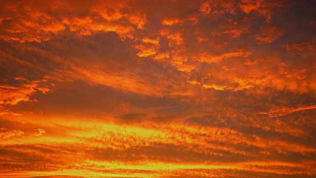 日落后美丽的云视频素材
