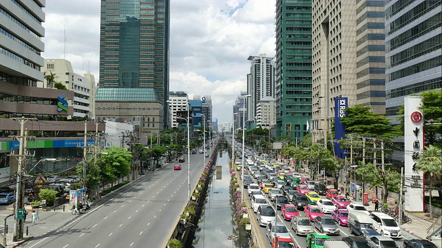 4K延时-曼谷交通视频素材