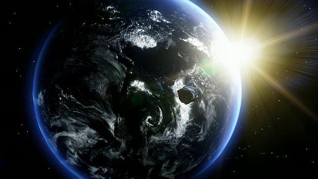 流星坠落地球的MS镜头/卑尔根，霍达兰，挪威视频素材