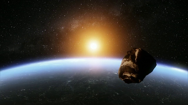 流星坠落地球的MS镜头/卑尔根，霍达兰，挪威视频素材