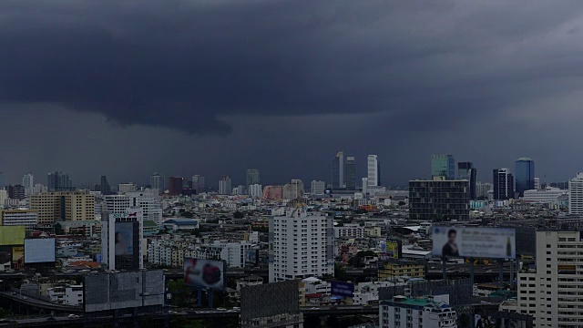 时间流逝:风暴中的曼谷视频下载