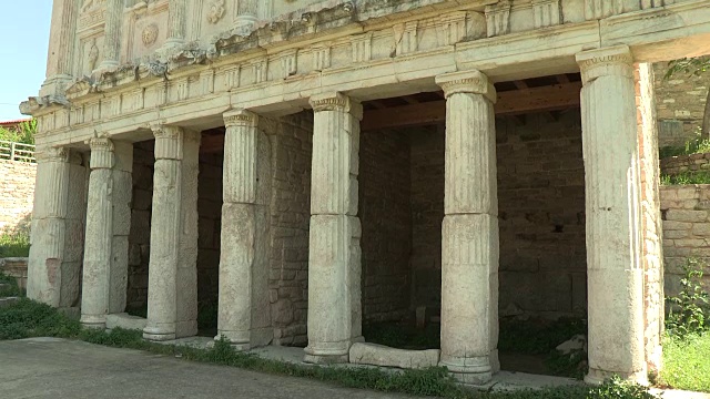 神庙正面，阿佛洛狄西斯，土耳其视频素材