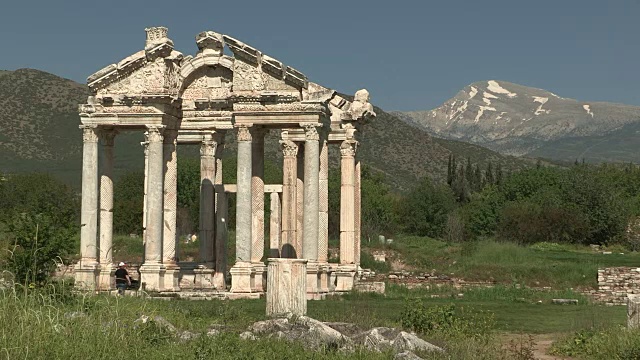 山和纪念碑，Aphrodisias，土耳其视频素材