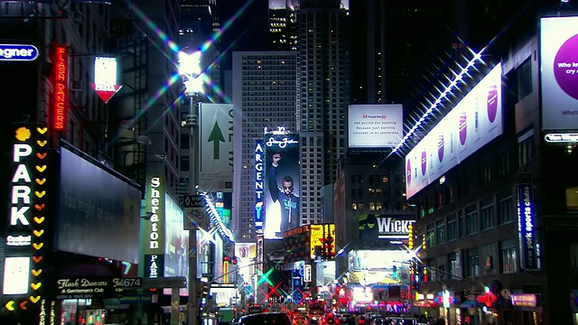 WS拍摄于美国纽约时代广场的大型广告视频素材
