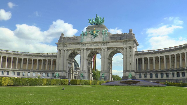 凯旋门-比利时布鲁塞尔视频素材
