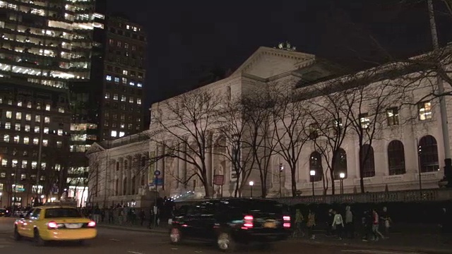 纽约公共图书馆视频素材