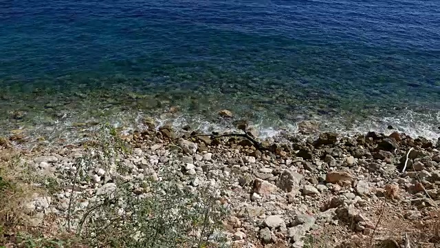 野外岩石海滩视频素材