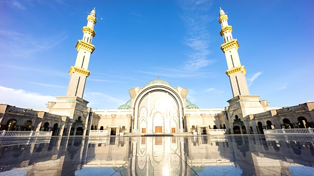 清真寺的晴空，4k时间间隔视频素材