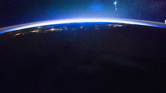 从国际空间站鸟瞰地球视频素材
