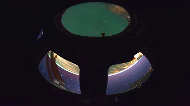 从国际空间站俯瞰地球视频素材