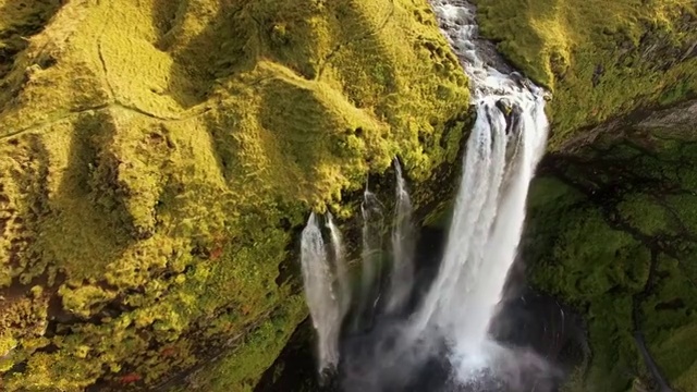 Seljalandsfoss著名瀑布视频下载