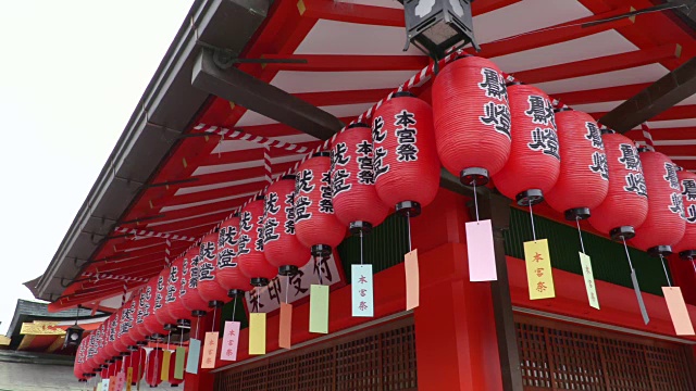 日本的神社-富见稻立视频素材