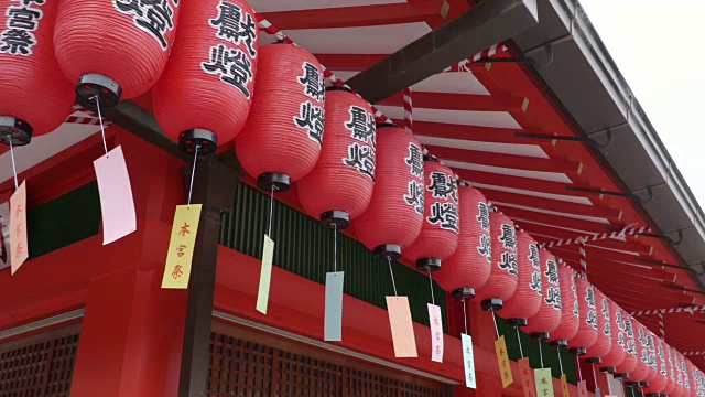 日本的神社-富见稻立视频素材