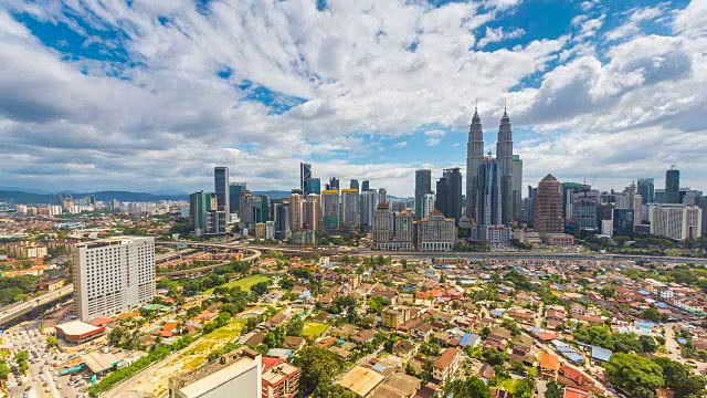 美丽的天际线吉隆坡，马来西亚视频素材