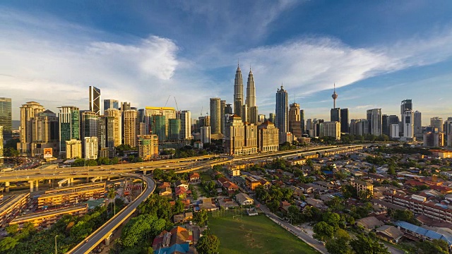 马来西亚吉隆坡美丽的日落美景视频素材