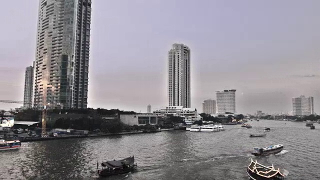 河在曼谷视频素材