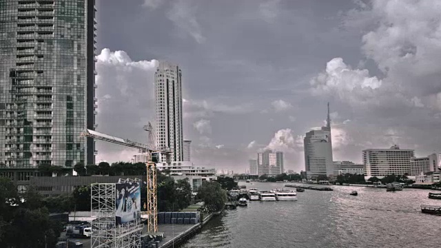泰国曼谷的一条河视频素材