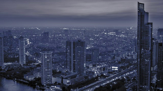 泰国曼谷的夜景视频素材