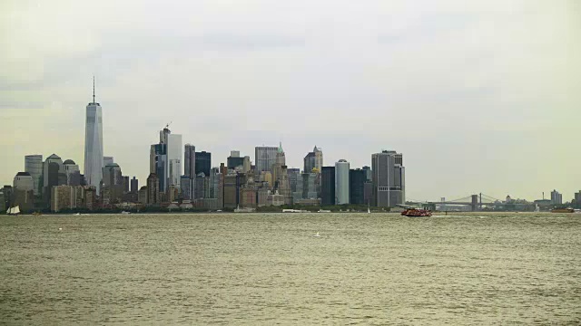 纽约市中心的摩天大楼。视频下载