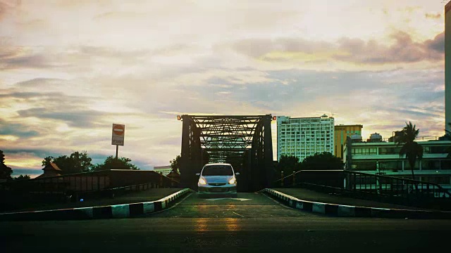 泰国清迈的钢桥视频素材