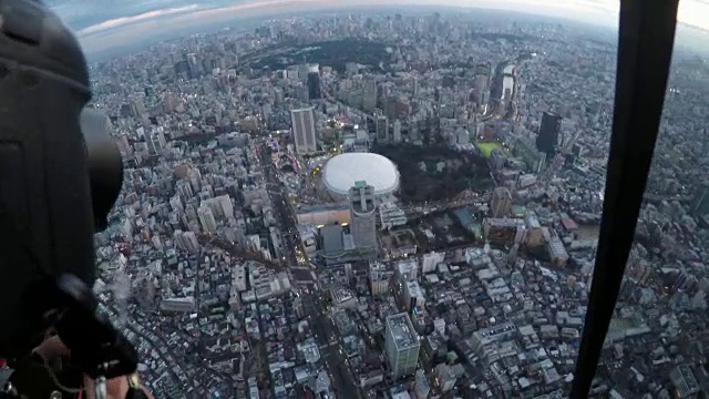 直升机PoV东京(文教区)视频下载