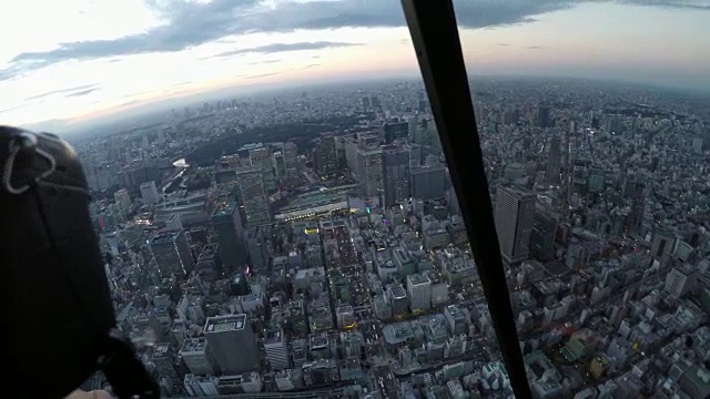 直升机东京站(东京站区域)视频素材