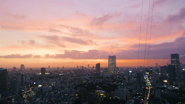 东京美丽的日落视频下载