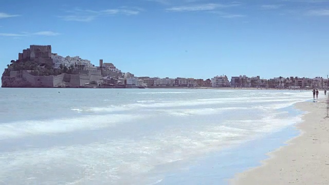 佩尼斯科拉市的海滩视频下载