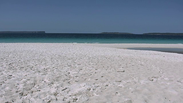 在海姆斯海滩杰维斯湾澳大利亚白沙视频下载