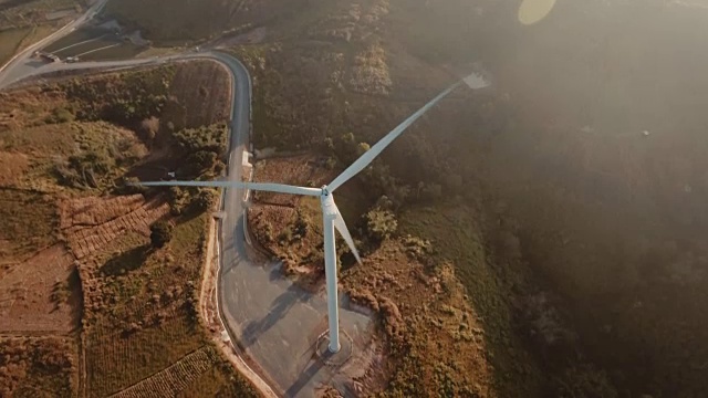 航空风力涡轮机替代能源视频下载