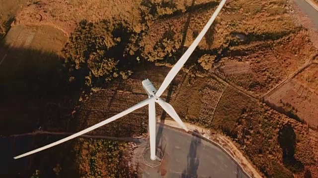 空中风力涡轮机:特写视频下载
