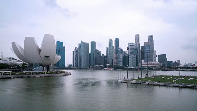 新加坡的天际线视频素材