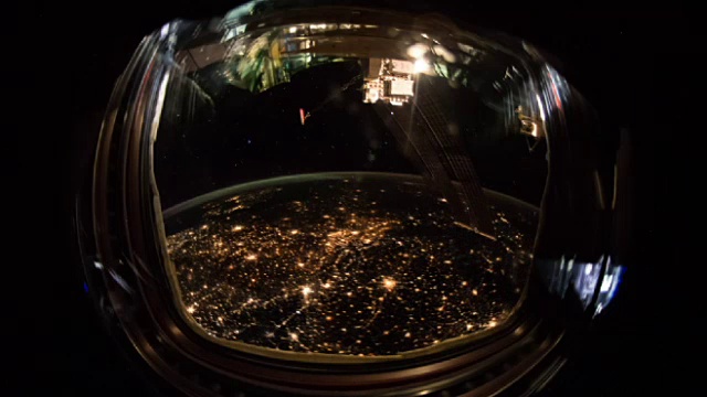 国际空间站(ISS)舷窗视频素材
