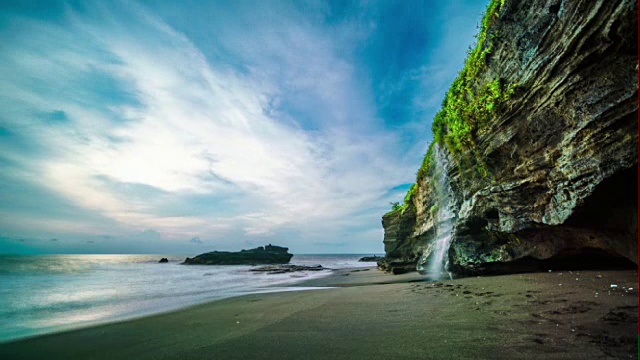 印度尼西亚巴厘岛瀑布延时4k视频素材