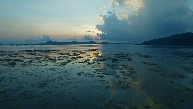 泰国海上美丽的日落视频下载
