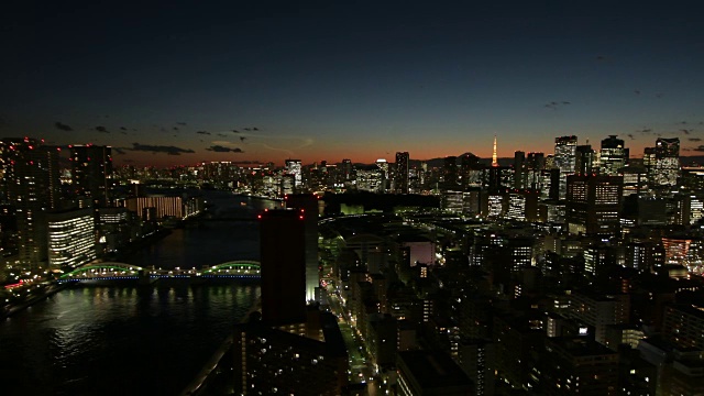 东京的夜景视频下载