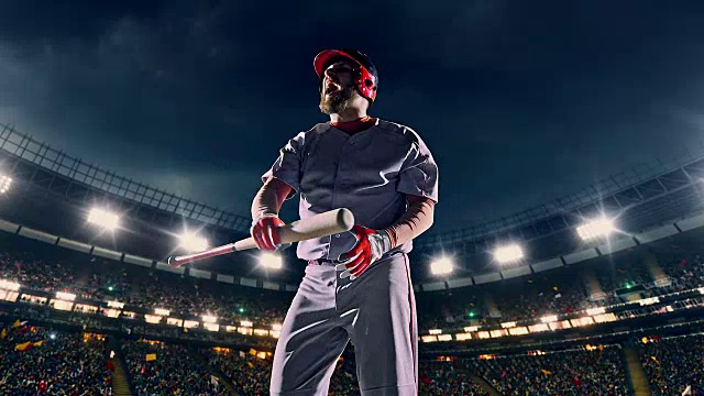 棒球表达积极的情绪视频素材
