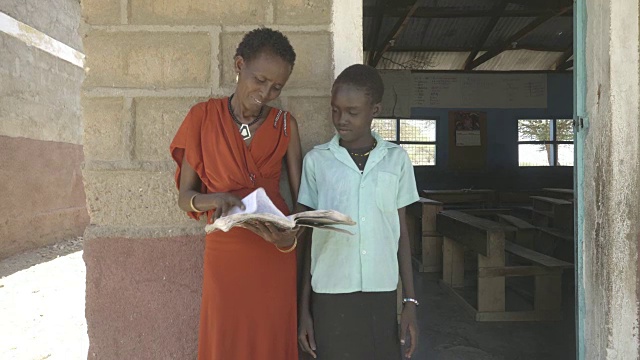 学校。肯尼亚,非洲。视频素材