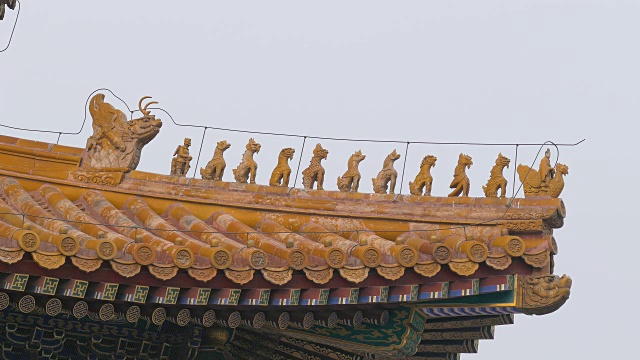 中国北京紫禁城太和殿视频素材