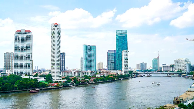 泰国曼谷城市天际线视频素材