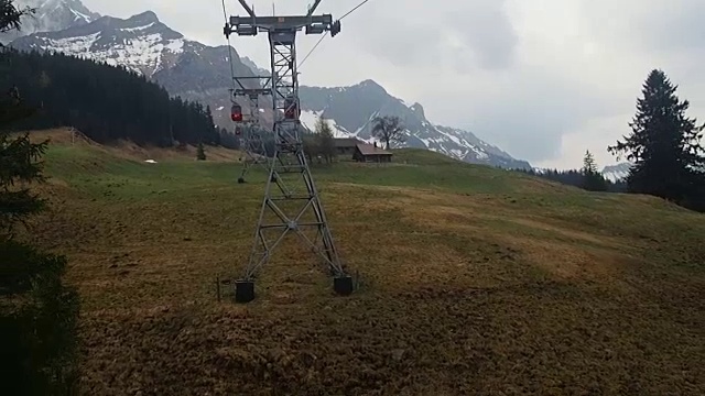 前往瑞士皮拉图斯的缆车视频素材