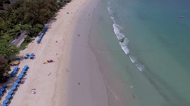 航空:美丽的海滩视频素材