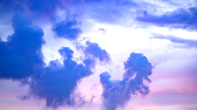 天空和移动的云视频下载