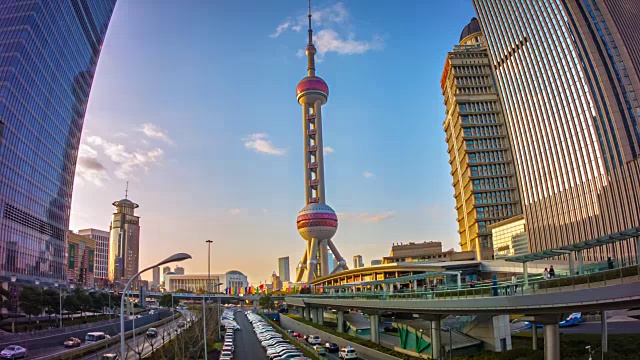 上海现代城市景观视频下载