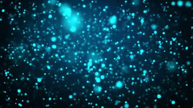抽象的蓝色移动粒子背景视频素材