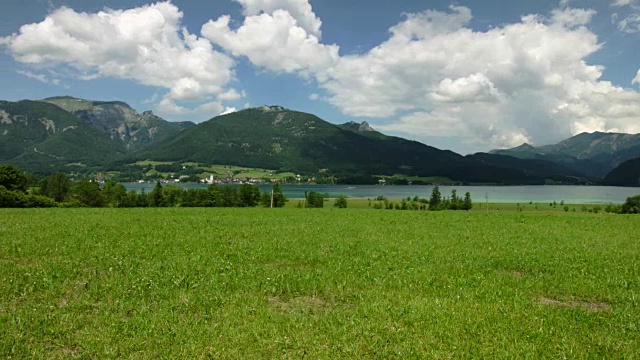 奥地利的圣沃尔夫冈和沃尔夫冈湖视频下载
