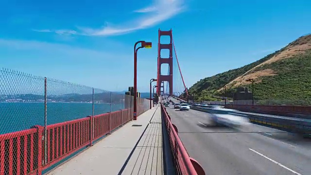 旧金山金门大桥上的hypershot视频下载