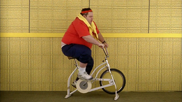 骑健身自行车的中枪胖子视频下载