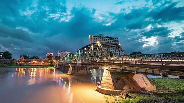 泰国清迈的铁桥视频素材